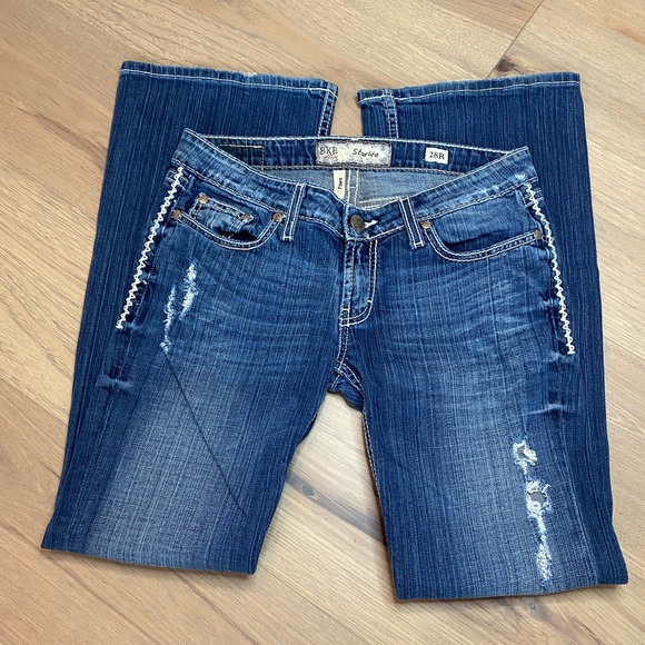 BKE Denim - BKE Womens Starlite Flare Distressed Jeans Size 28R